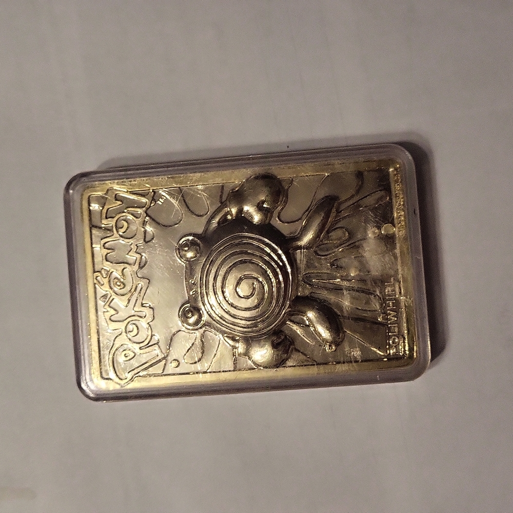 1999 Poliwhirl pokemon gold bar